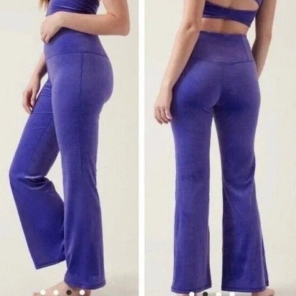 Athleta Elation Velvet Flare Pants